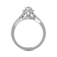 Thumbnail for Diamond 5/8 Ct.Tw. Round Cut Bridal Ring in 14K White Gold