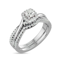 Thumbnail for Diamond 5/8 Ct.Tw. Oval Cut Bridal Ring in 14K White Gold