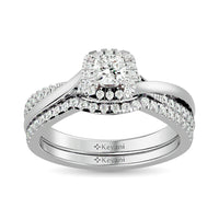 Thumbnail for Diamond 5/8 Ct.Tw. Oval Cut Bridal Ring in 14K White Gold
