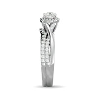 Thumbnail for Diamond 5/8 Ct.Tw. Oval Cut Bridal Ring in 14K White Gold