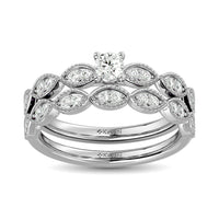 Thumbnail for Diamond 1/2 Ct.Tw. Round Cut Bridal Ring in 14K White Gold