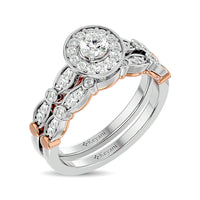 Thumbnail for Diamond 5/8 Ct.Tw. Round Cut Bridal Ring in 14K White Gold