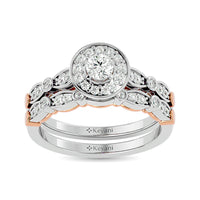 Thumbnail for Diamond 5/8 Ct.Tw. Round Cut Bridal Ring in 14K White Gold
