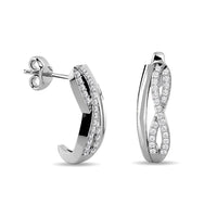 Thumbnail for Diamond Fashion earrings 1/5 ct tw in 10K White Gold
