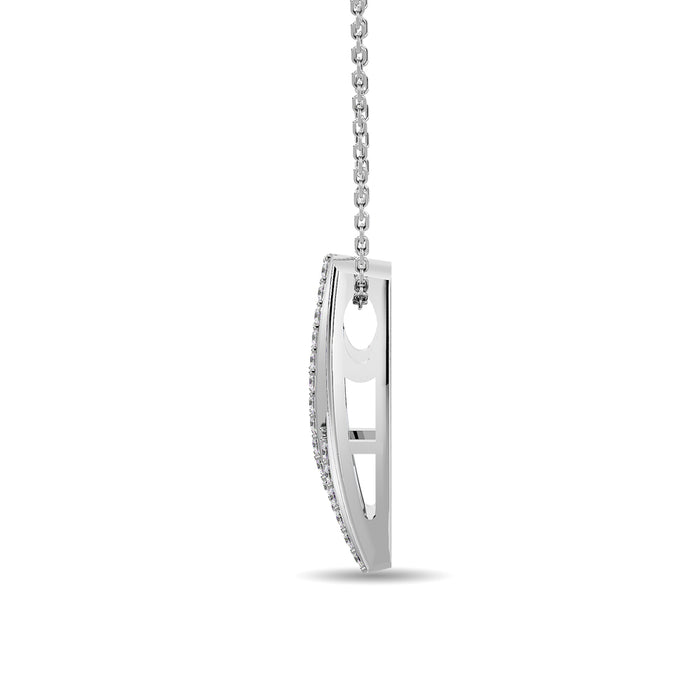 Diamond Slide Pendant 1/6 ct tw in 10K White Gold