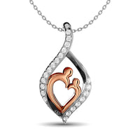 Thumbnail for Diamond 1/8 ct tw Mom Pendant  in 10K White Gold
