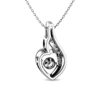 Thumbnail for Diamond 1/8 ct tw Heart Pendant  in 10K White Gold