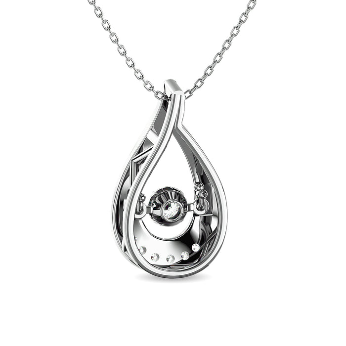 Diamond 1/10 ct tw Fashion Pendant  in 10K White Gold