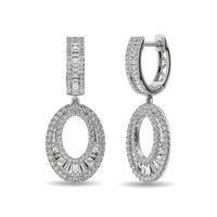 Thumbnail for Diamond 1 Ct.Tw. Hoop Earrings in 14K White Gold