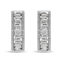 Thumbnail for Diamond 1/2 Ct.Tw. Hoop Earrings in 14K White Gold