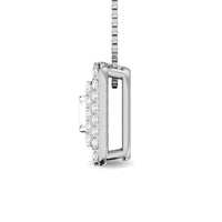Thumbnail for Diamond 1/4 Ct.Tw. Round and Baguette Fashion Pendant in 10K White Gold
