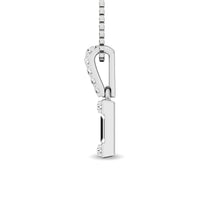Thumbnail for Diamond 1/6 Ct.Tw. Round and Baguette Fashion Pendant in 14K White Gold