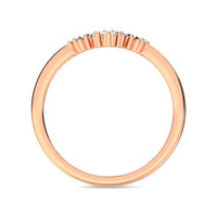 Thumbnail for Diamond 1/6 ct tw Round and Baguette Fashion Ring  in 10K Rose Gold