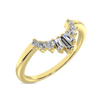Thumbnail for Diamond 1/6 ct tw Round and Baguette Fashion Ring  in 10K Yellow Gold