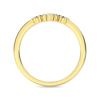 Thumbnail for Diamond 1/6 ct tw Round and Baguette Fashion Ring  in 10K Yellow Gold
