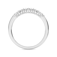 Thumbnail for Diamond 1/4 Ct.Tw. Round and Baguette Fashion Ring in 10K White Gold
