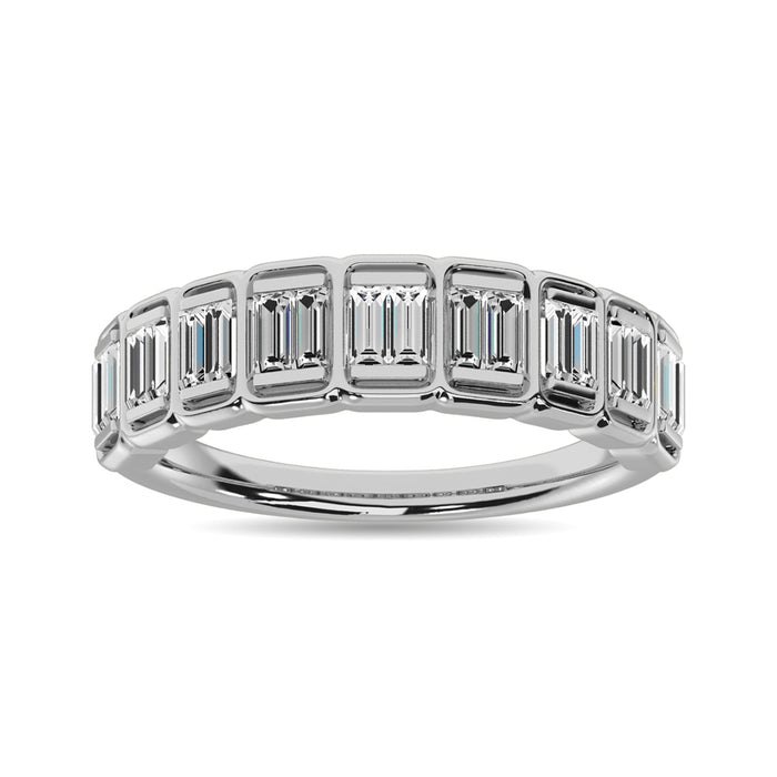 Diamond 1/3 Ct.Tw. Baguette Fashion Ring in 14K White Gold