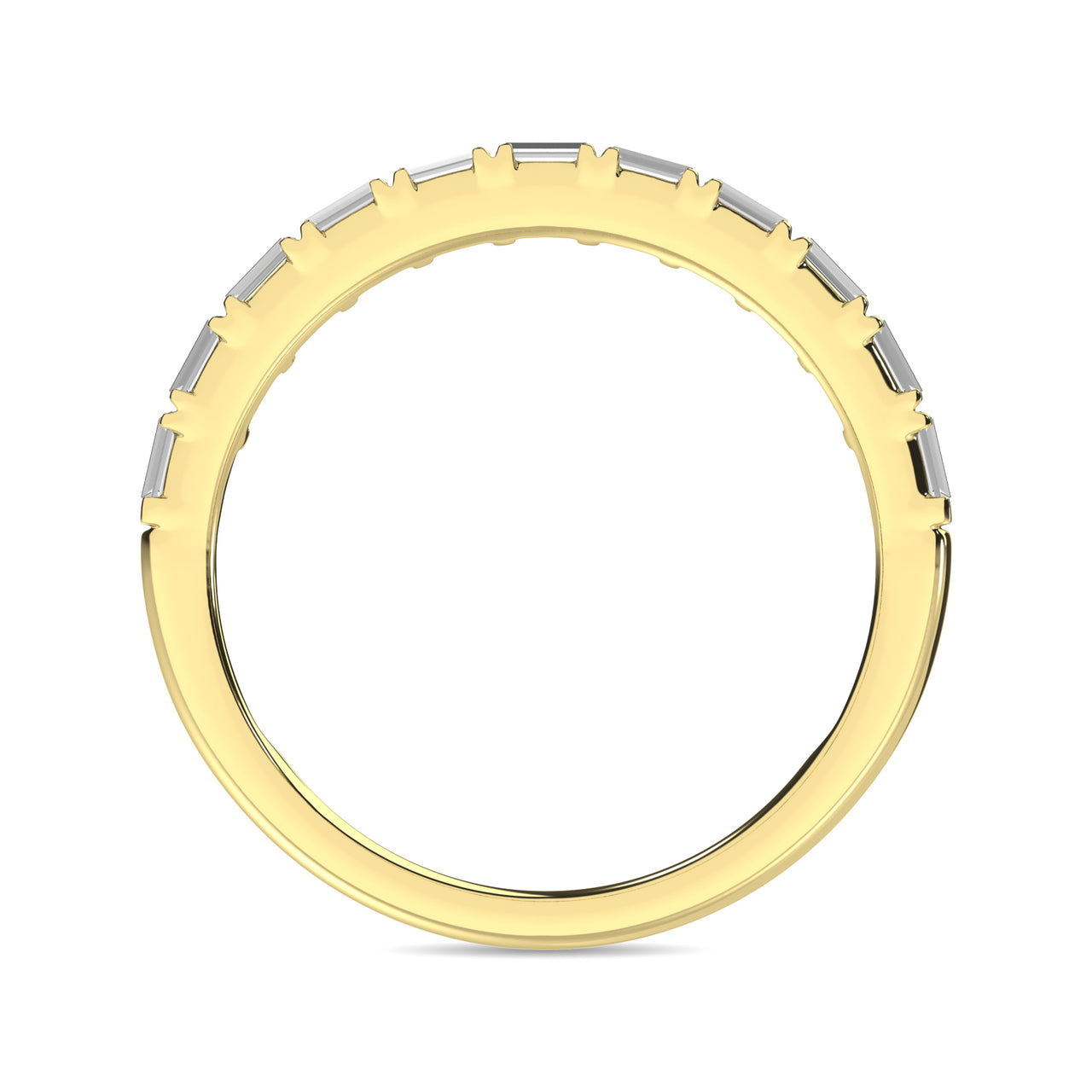 Diamond Anniversary Ring 1/50 ct tw in 14K Yellow Gold