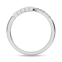 Thumbnail for Diamond 1/4 ct tw Round and Baguette Band  in 10K White Gold