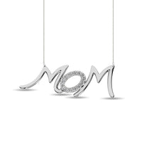 Thumbnail for Diamond 1/20 ct tw  Mom Necklace in Sterling Silver