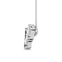 Thumbnail for Diamond 1/10 Ct.Tw. Baguette Fashion Necklace in 10K White Gold