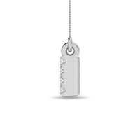 Thumbnail for Diamond 1/6 Ct.Tw. Round and Baguette Fashion Necklace in 10K White Gold