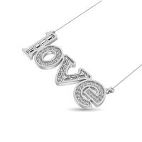 Thumbnail for Diamond 1/6 Ct.Tw. Round and Baguette Fashion Necklace in 10K White Gold