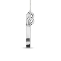 Thumbnail for Diamond 1/6 Ct.Tw. Round and Baguette Fashion Necklace in 10K White Gold
