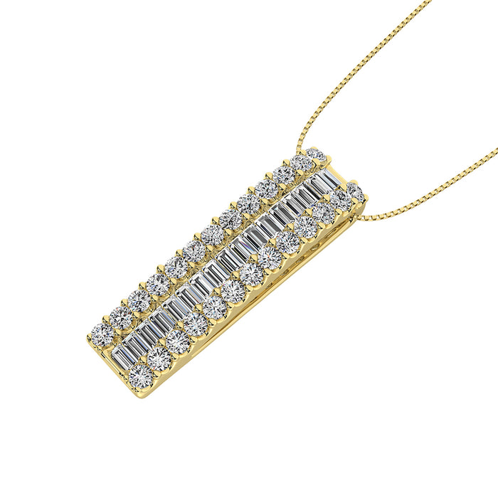 Diamond 1 Ct.Tw. Slide Pendant in 14K Yellow Gold