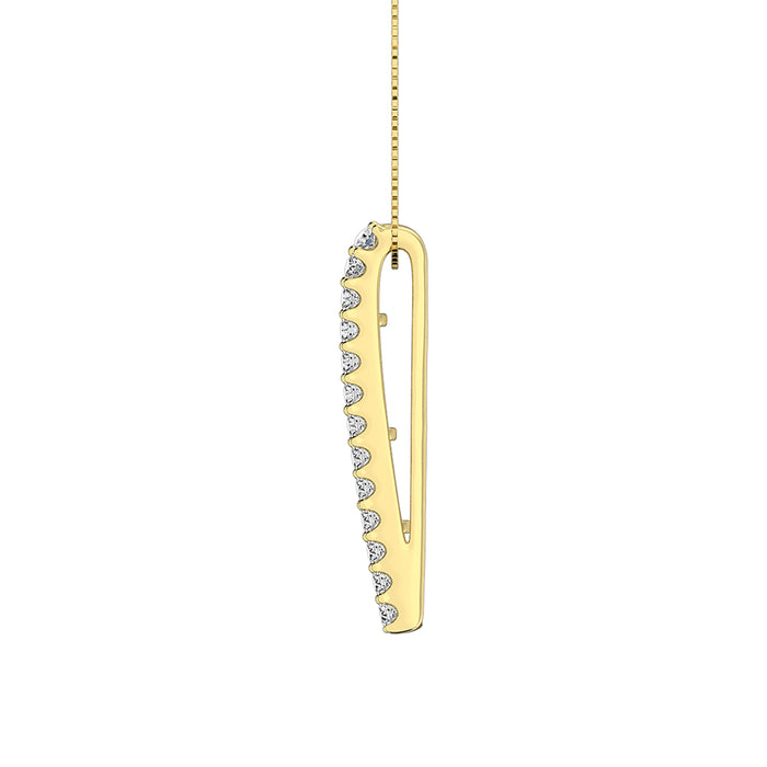 Diamond 1 Ct.Tw. Slide Pendant in 14K Yellow Gold