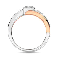 Thumbnail for Diamond 1/6 ct tw Promise Ring  in 10K Rose and White Gold