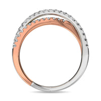 Thumbnail for Diamond 1 ct tw Fashion Ring in 14K Three Tone Gold