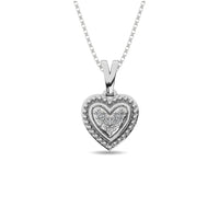Thumbnail for Diamond 1/20 ct tw Heart Pendant in Sterling Silver