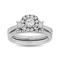 Thumbnail for 14KT White Gold 1Ct.Tw. Diamond keyani Bridal Ring