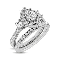 Thumbnail for 14KT White Gold 1Ct.Tw. Diamond keyani Bridal Ring