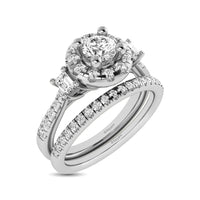 Thumbnail for 14KT White Gold 1Ct.Tw. Diamond keyani Bridal Ring