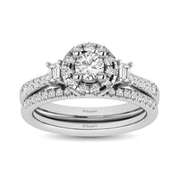 Thumbnail for 14KT White Gold 1Ct.Tw. Diamond keyani Bridal Ring