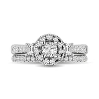 Thumbnail for 14KT White Gold 1Ct.Tw. Diamond keyani Bridal Ring