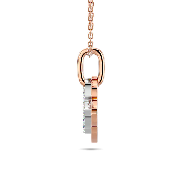 Diamond Fashion Pendant 1/10 ct tw in 10K Rose Gold