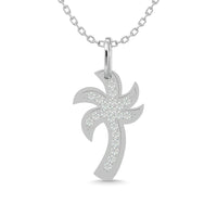 Thumbnail for Diamond 1/10 Ct.Tw. Palm Tree Pendant in 14K White Gold