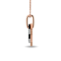 Thumbnail for Diamond 1/6 ct tw Round Cut Star Pendant in 10K Rose Gold