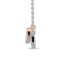 Thumbnail for Two Tone Diamond Infinity Necklace 1/6 ct tw