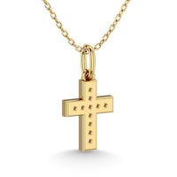 Thumbnail for Diamond 1/10 Ct.Tw. Cross Pendant in 10K Yellow Gold