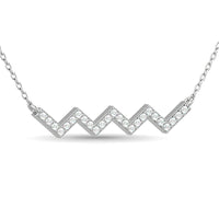 Thumbnail for Diamond 1/10 Ct.Tw. Fashion Necklace in 10K White Gold