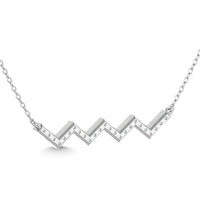 Thumbnail for Diamond 1/10 Ct.Tw. Fashion Necklace in 10K White Gold