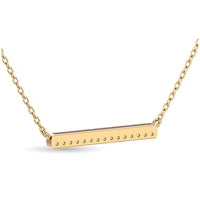 Thumbnail for Diamond 1/6 ct tw Bar Necklace in 10K Yellow Gold
