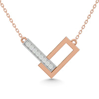 Thumbnail for Diamond 1/10 Ct.Tw. Fashion Necklace in 10K Two Tone Gold