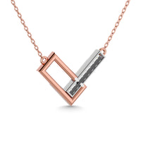 Thumbnail for Diamond 1/10 Ct.Tw. Fashion Necklace in 10K Two Tone Gold