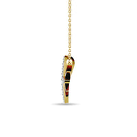 Thumbnail for Diamond 1/8 ct tw Star Pendant in 10K Yellow Gold