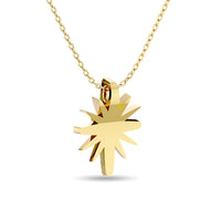 Thumbnail for Diamond 1/8 ct tw Star Pendant in 10K Yellow Gold